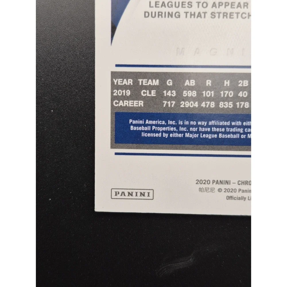 2020 Panini Chronicles Magnitude Francisco Lindor #19 Blue /50 Indians Mets